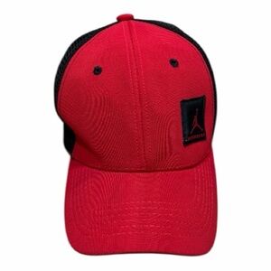 Nike Jordan Youth Flexible Baseball Hat Cap, Red Black